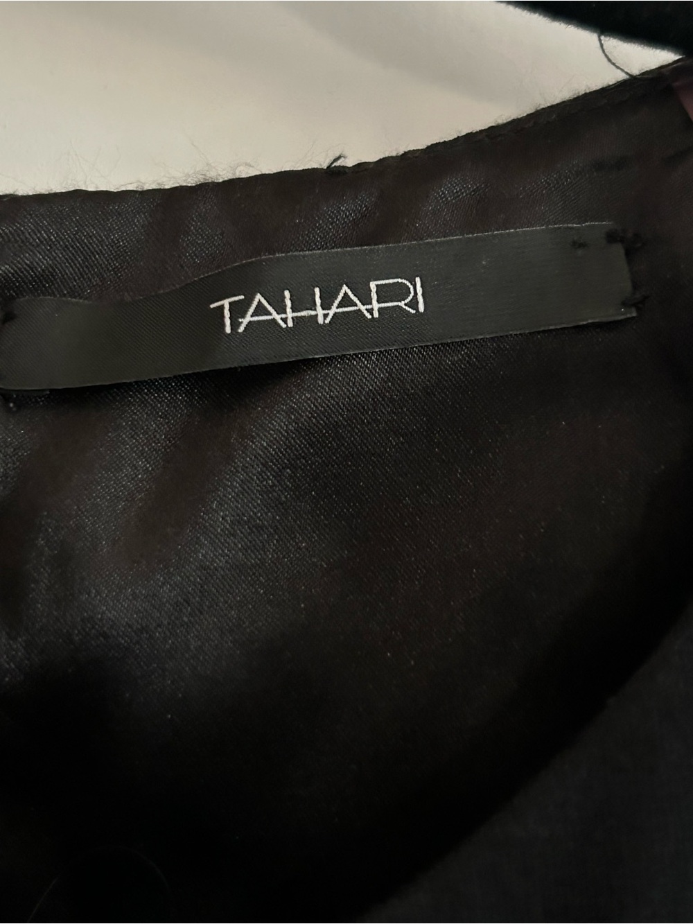 Tahari Leopard-Print Midi Sheath Dress in Taupe and Black - Picture 2 of 4